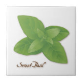 Sweet Basil Herb Tegel Tegeltje (Voorkant)