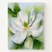 Sweet Bay Magnolia Pastel Art Monogramed Notitiebo Notitieboek (Achterkant)