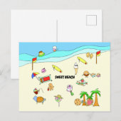 SWEET BEACH BRIEFKAART (Voorkant / Achterkant)