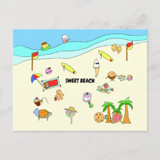 SWEET BEACH BRIEFKAART