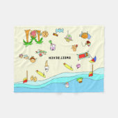 SWEET BEACH FLEECE DEKEN (Voorkant (Horizontaal))