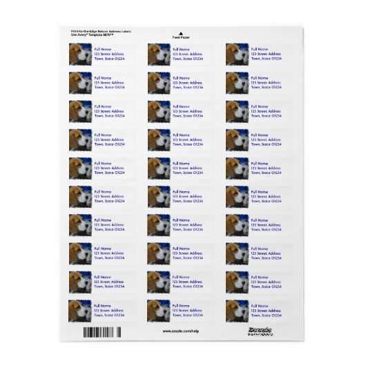 Sweet Beagle Etiket (Full Sheet)