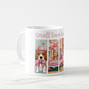 Sweet Beagle Roze  Truck Valentijn Koffiemok