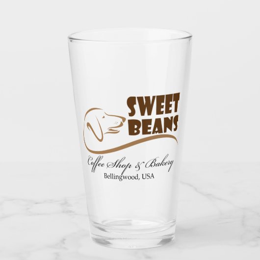 Sweet Beans Drinking Glass Glas (Voorkant)