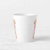 Sweet Bear Hugging a Coffee Mug Latte Mok (Voorkant)