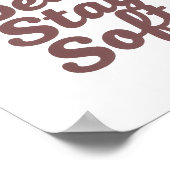 Sweet Bear in a Hoodie Positive Message Poster (Hoek)