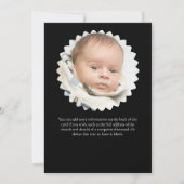 Sweet Bear Memorial Baby Funeral Announcement Kaart (Achterkant)
