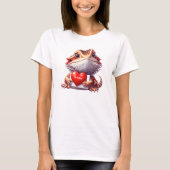 Sweet Bearded Dragon Be Mine Valentijn T-shirt (Voorkant)