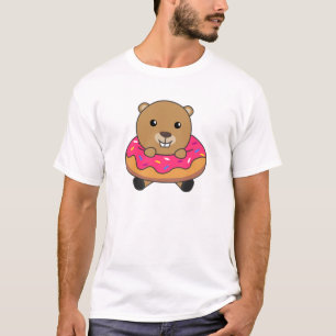 Sweet Beaver Snoepjes Donut Pink T-shirt
