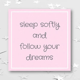 Sweet Bedtime Woorden muur kunst Poster