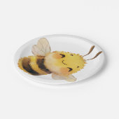 Sweet Bee 7'' Paper Borden Papieren Bordje (Gekanteld)