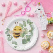 Sweet Bee 9'' Paper Borden Papieren Bordje (Feest)