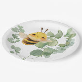 Sweet Bee 9'' Paper Borden Papieren Bordje (Gekanteld)
