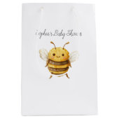 Sweet Bee Baby Shower Medium Cadeauzakje (Voorkant)