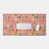 Sweet Bee Blossom Garden Bureaumat (Keyboard & Muis)