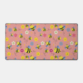 Sweet Bee Blossom Garden Bureaumat (Voorkant)