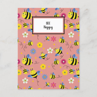 Sweet Bee Blossom Garden Feestdagenkaart