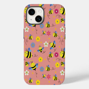 Sweet Bee Blossom Garden iPhone 14 Hoesje