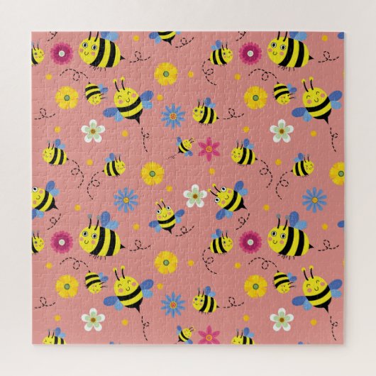 Sweet Bee Blossom Garden Legpuzzel (Verticaal)