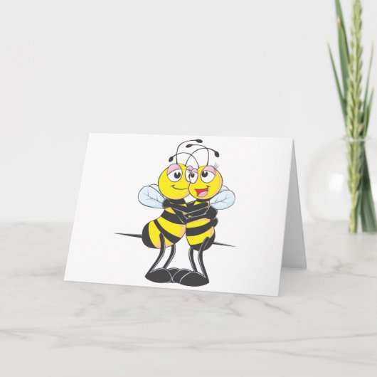 Sweet Bee Couple Kaart (Voorkant)