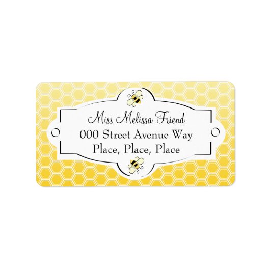 Sweet Bee Etiket (Voorkant)