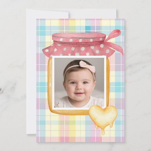 Sweet Bee First Birthday Personalized (Achterkant)