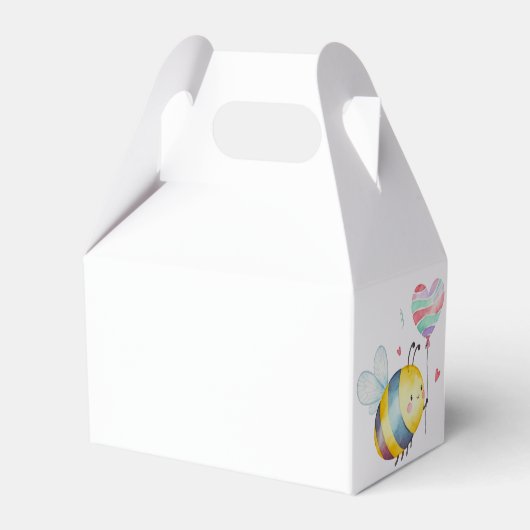 Sweet Bee First Birthday Personalized  Bedankdoosjes (Achterkant)