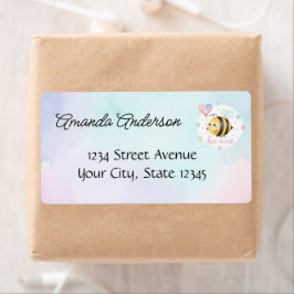 Sweet Bee First Birthday Personalized  Etiket