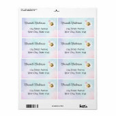 Sweet Bee First Birthday Personalized Etiket (Full Sheet)