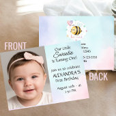 Sweet Bee First Birthday Personalized Invite