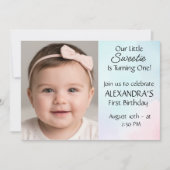 Sweet Bee First Birthday Personalized Invite (Voorkant)