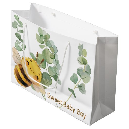 Sweet Bee Gift Bag Groot Cadeauzakje (Voorkant Gekanteld)