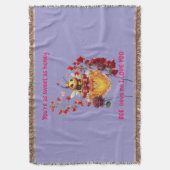 Sweet BEE mine-BEE lieve me i love you Deken (Voorkant Verticaal)