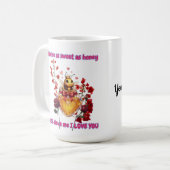 Sweet BEE mine-BEE lieve me i love you Koffiemok (Voorkant links)
