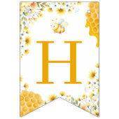 Sweet Bee One First Birthday Banner (Tweede vlag)