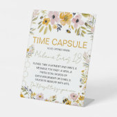 Sweet Bee One Time Capsule Table Sign Reclamebord Met Voetstuk (Voorkant)