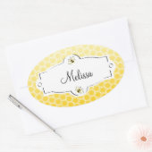 Sweet Bee Ovale Sticker (Envelop)