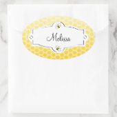 Sweet Bee Ovale Sticker (Tas)