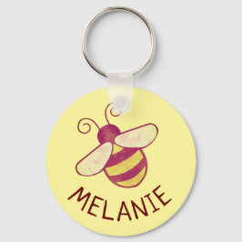 Sweet Bee - Sleutelhanger met persoonlijke naam