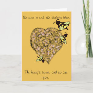 Sweet Bee Valentijn Kaart
