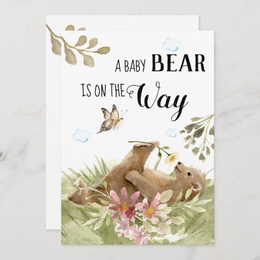 *~* Sweet Beer die de Uitnodiging van de Vloerdouc (Voorkant / Achterkant)