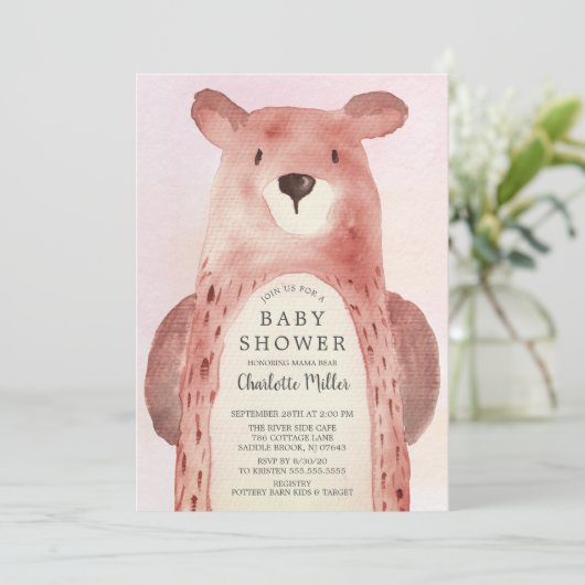 Sweet Beer Girls Baby shower Kaart (Staand voorkant)