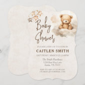 Sweet Beer Neutral Baby shower Invitation Kaart (Voorkant / Achterkant)