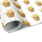 Sweet Bees Baby Shower Cadeaupapier (Rol Hoek)