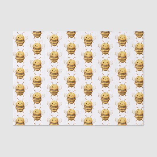 Sweet Bees Baby Shower Tissuepapier (Voorkant)