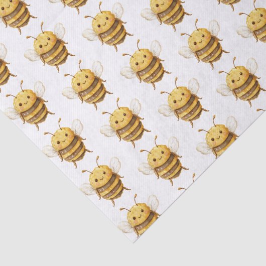 Sweet Bees Baby Shower Tissuepapier (Detail)