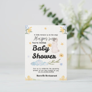 Sweet Beginnings Baby Shower Collection Uitnodiging Briefkaart