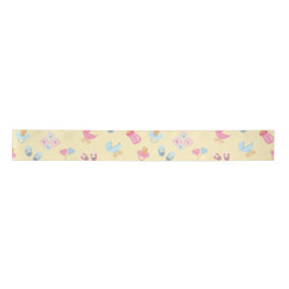 Sweet Beginnings Baby Wrapping Paper –Matte Finish Satijnen Lint