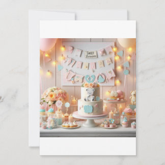 Sweet Beginnings: een Baby shower Kaart