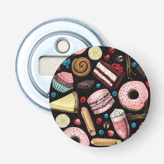 Sweet-behandelingen Button Flesopener (Voorkant)